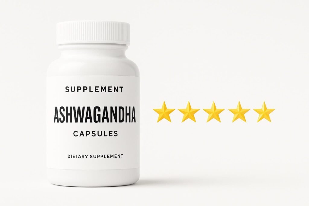 One of the Amazon best-reviewed products in supplements category, shown with review stars.