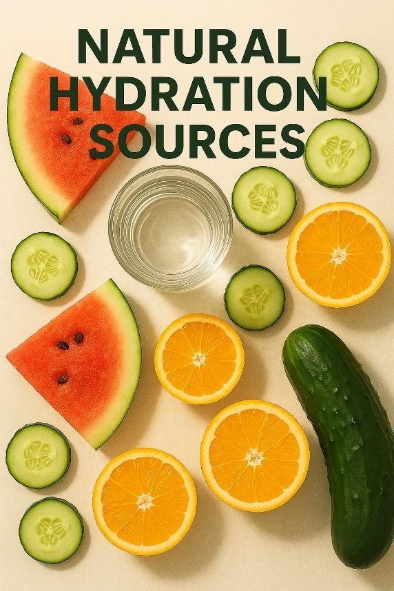 Natural hydration tips using fruits and vegetables