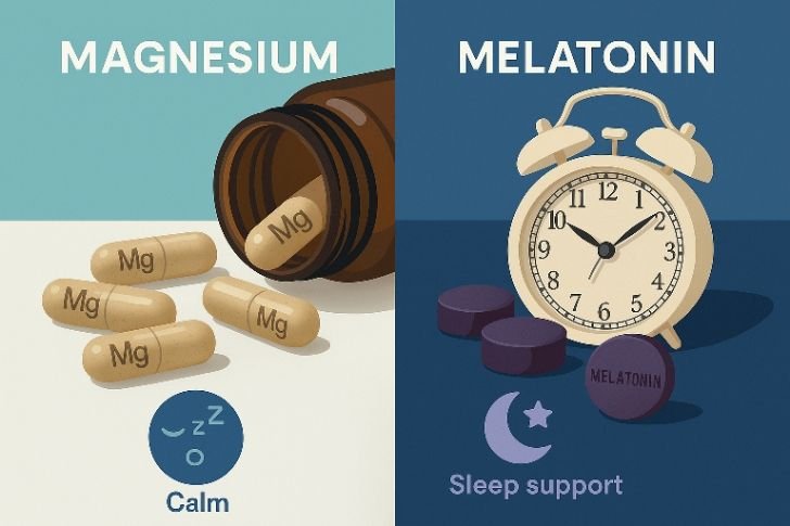 Comparison between magnesium and melatonin supplements for sleep support
