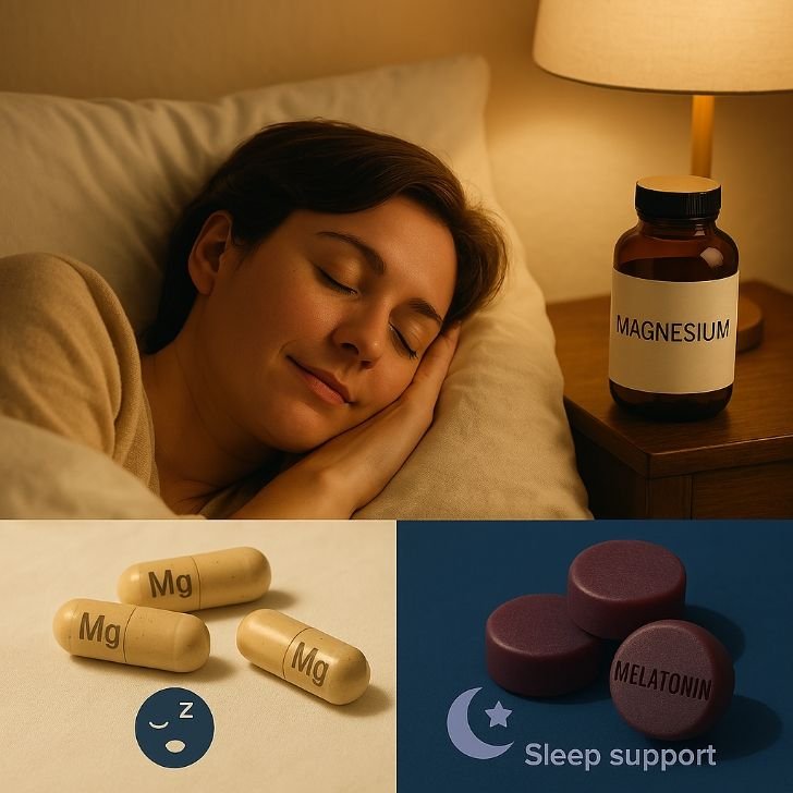 Magnesium for sleep used by people with stress or nighttime waking