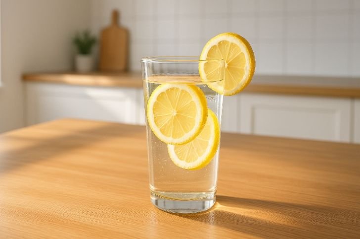 Start your daily wellness routine with a glass of lemon water to hydrate and detox.