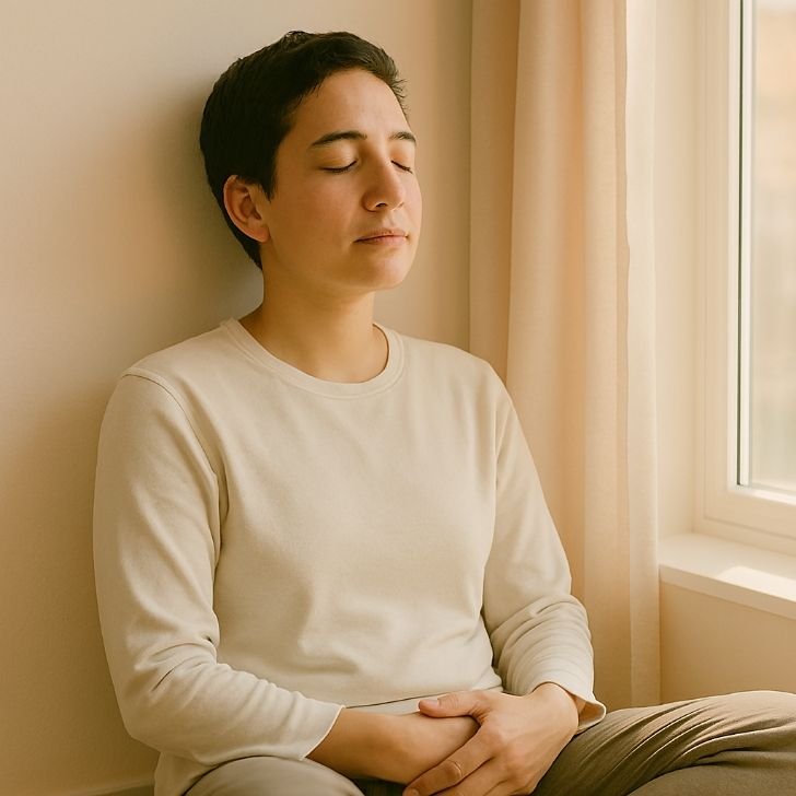 Calm mind achieved through breathing hacks and relaxation exercises