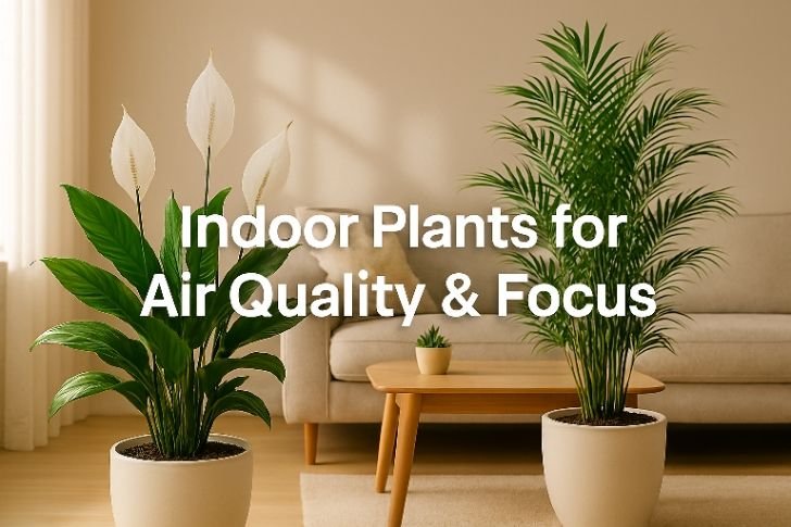 Indoor plants improve air quality and boost mental focus at home