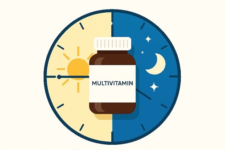 When is the best time to take a multivitamin – morning or night.